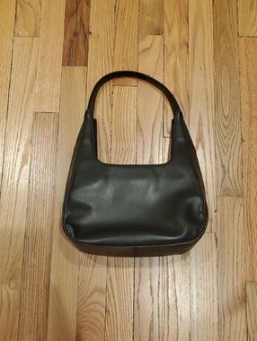 Kenneth Cole New York Black Leather Shoulder Bag